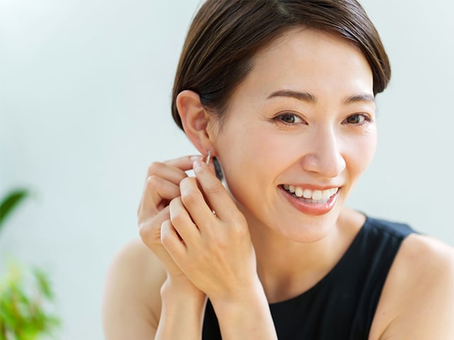 ピアスの穴あけ